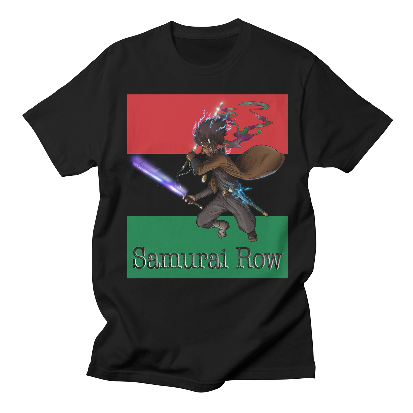 Samurai Row Fighting Stance (Black History Edition T-Shirt)
